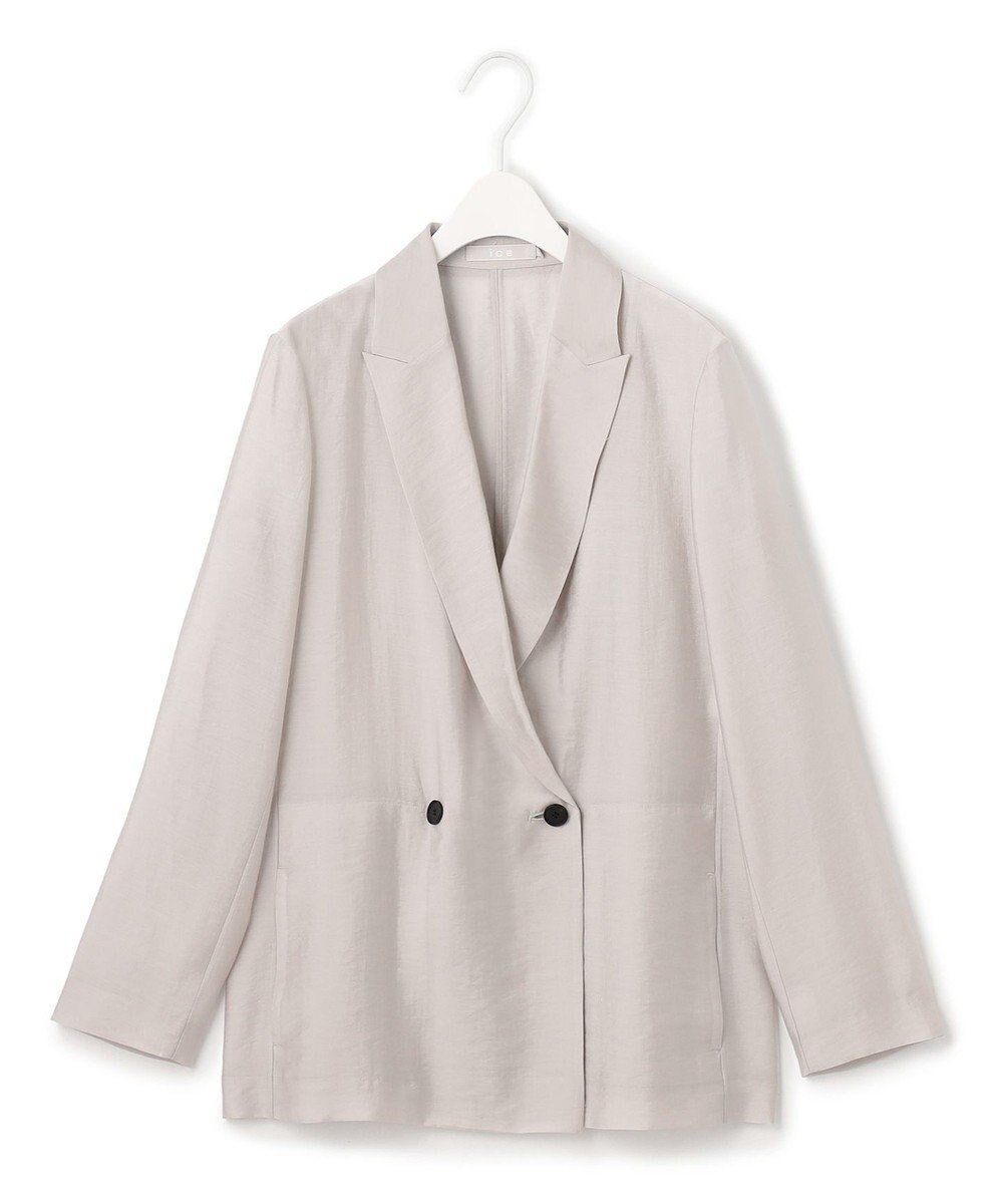 ICB 【洗える】リヨセルナイロンワッシャー ジャケット 