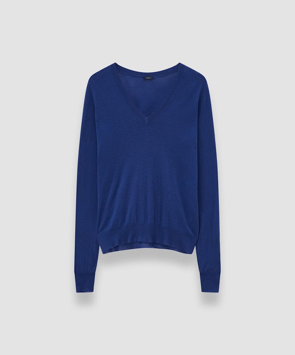 JOSEPH 【洗える】キャッシュエアー　Vネックニット 