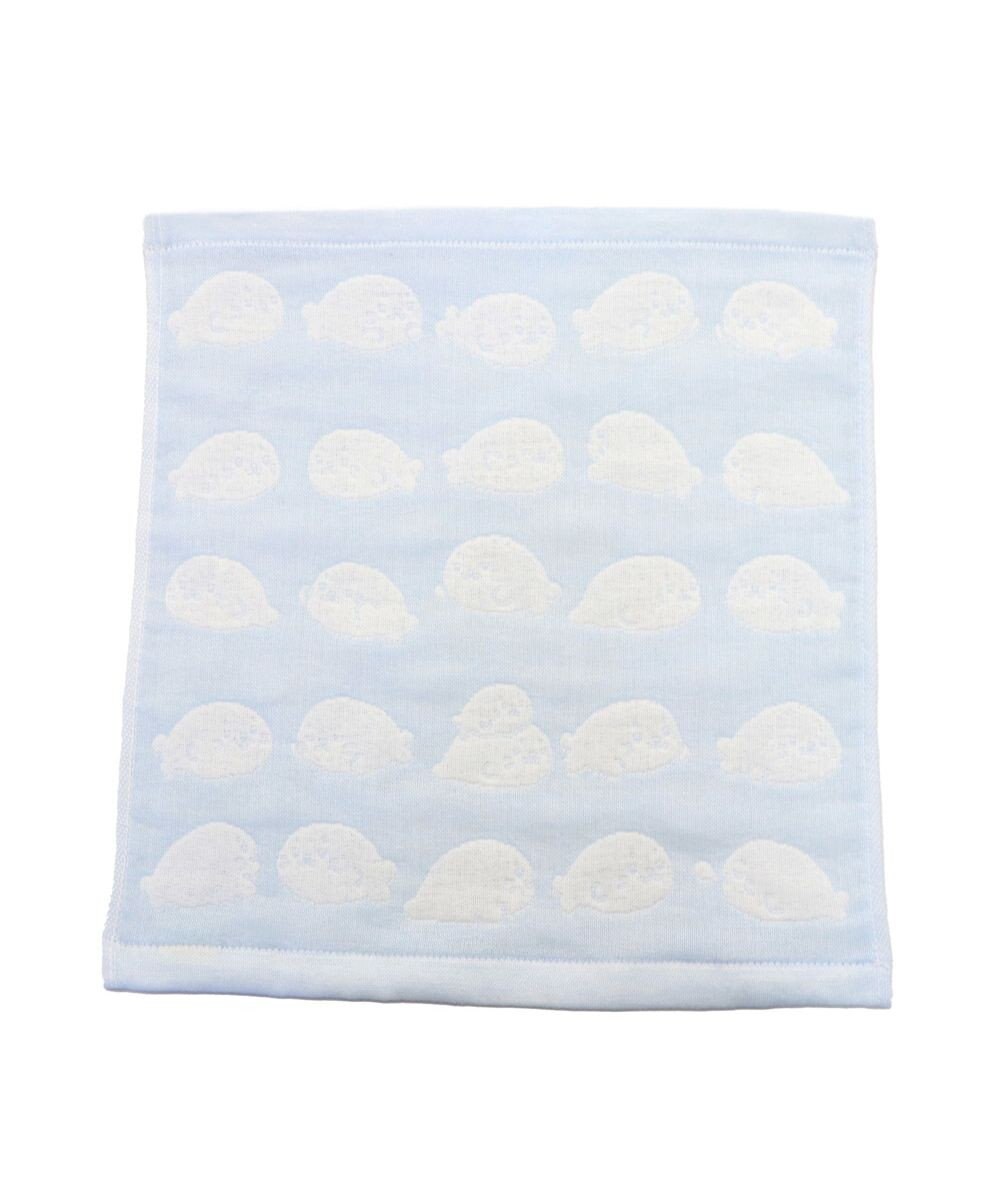 Mother garden しろたん いっぱい柄 6重ガーゼ ハンドタオル 