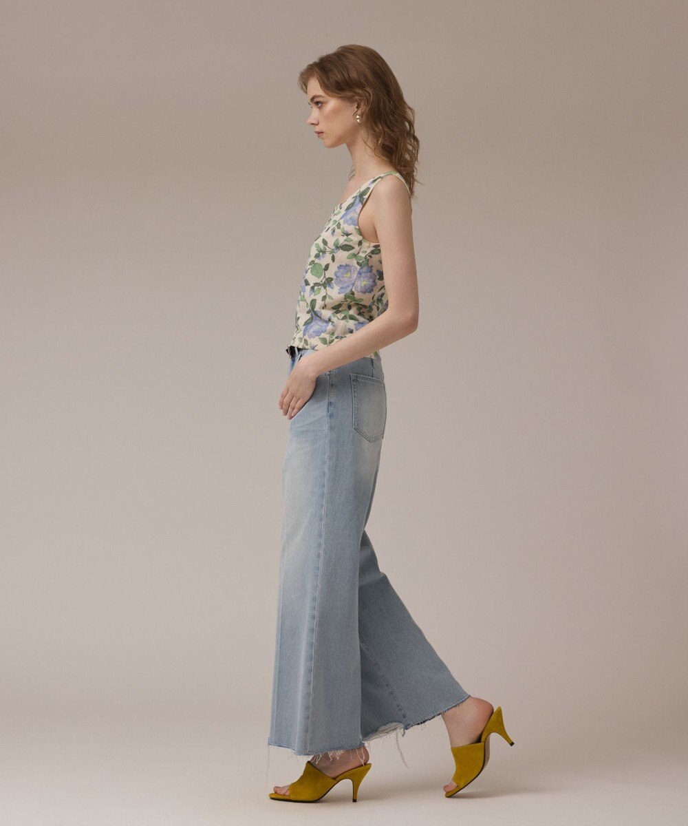 GRACE CONTINENTAL ローズプリントニットトップ 