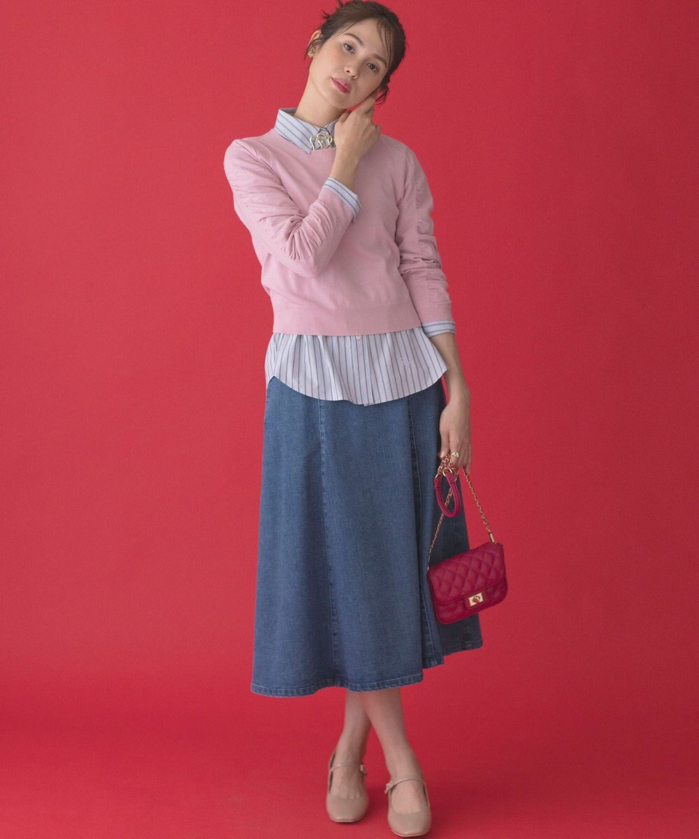 組曲 ハートボタン ニットプルオーバー 