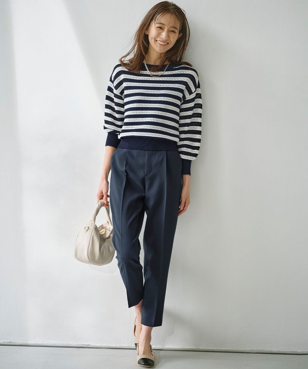 組曲 S 編地切替ドルマンプルオーバー ニット 