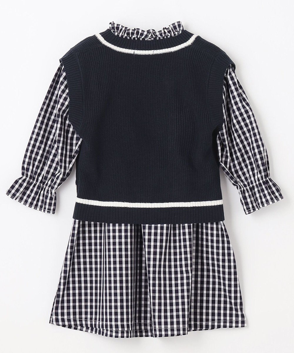 ANY KIDS ニットベスト × ワンピース セット 
