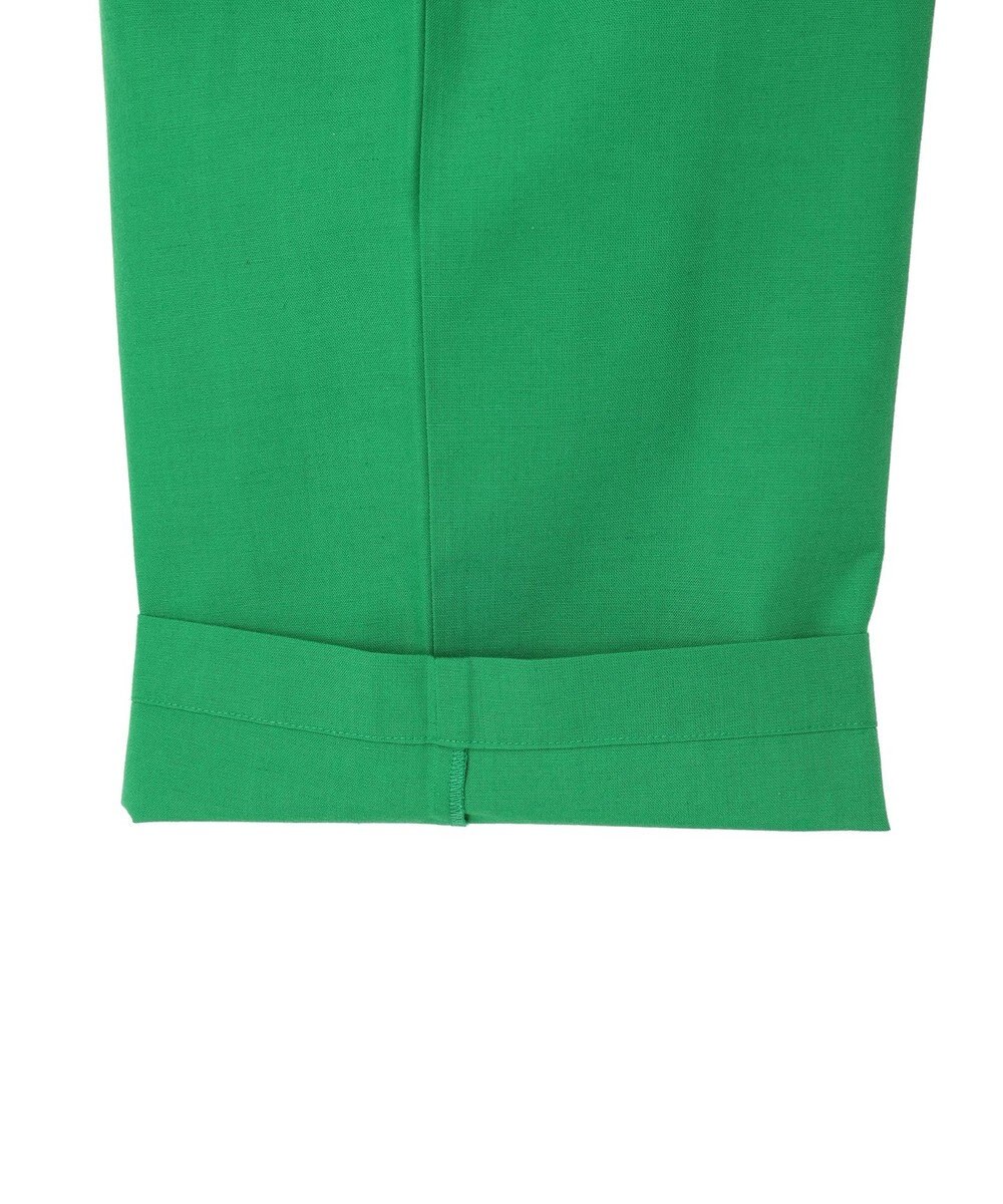 Green Parks 綿麻混リボン付ワイドパンツ 