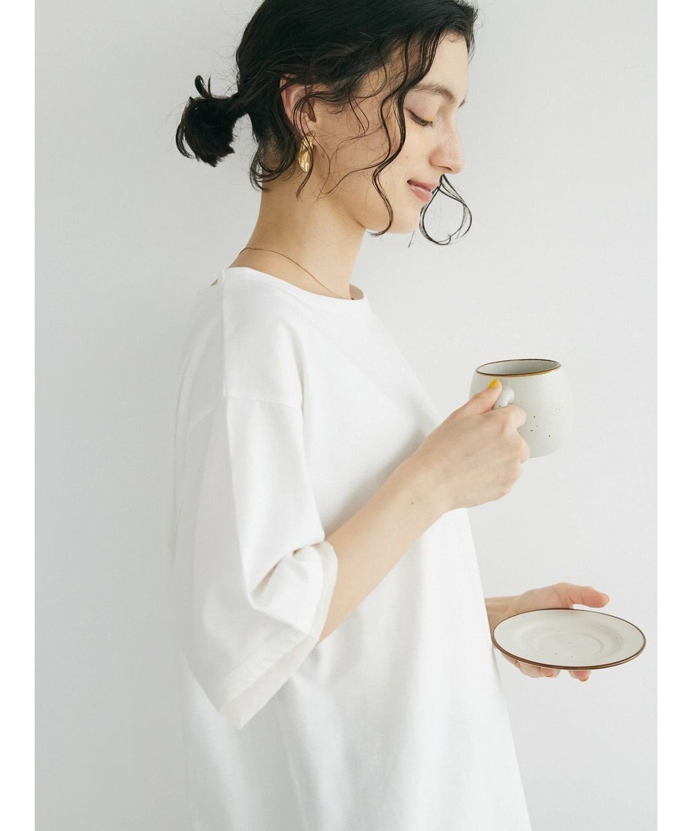 CRAFT STANDARD BOUTIQUE 【ＵＶカット】布帛切り替えプルオーバー 