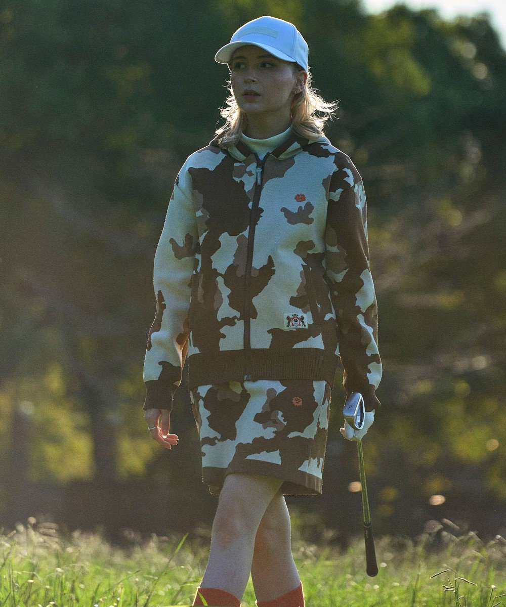 PW CIRCULUS 【WOMEN】ピント柄 ニットスカート 