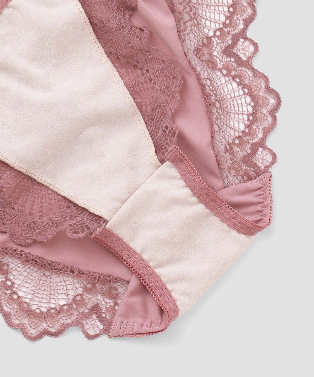 San-ai Resort（三愛水着楽園） 【新色アッシュローズ・アッシュグレー追加】 カシュクール脇高ブラジャー＆ショーツ 