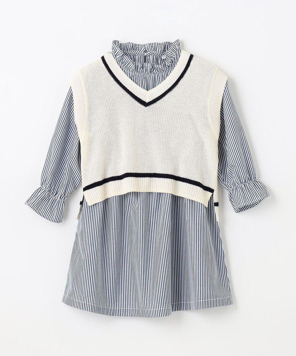 ANY KIDS ニットベスト × ワンピース セット 