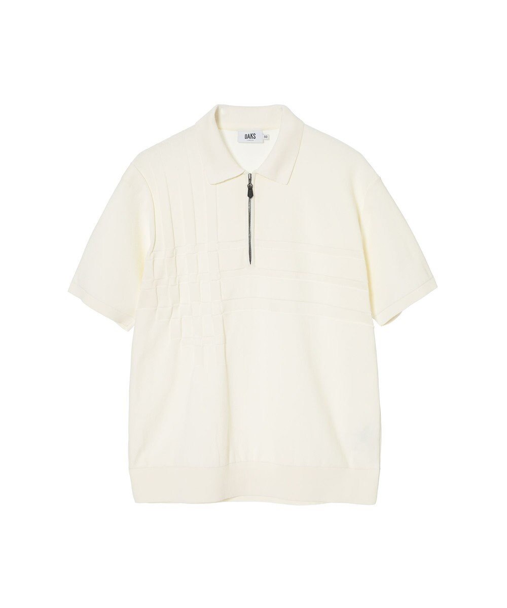 DAKS ジップアップポロシャツ 