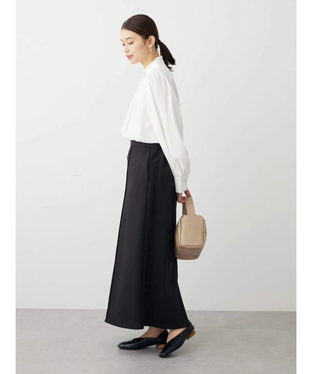 Green Parks ・ＥＬＥＮＣＡＲＥ　ＤＵＥ　イロイロ釦ピンタックブラウス 