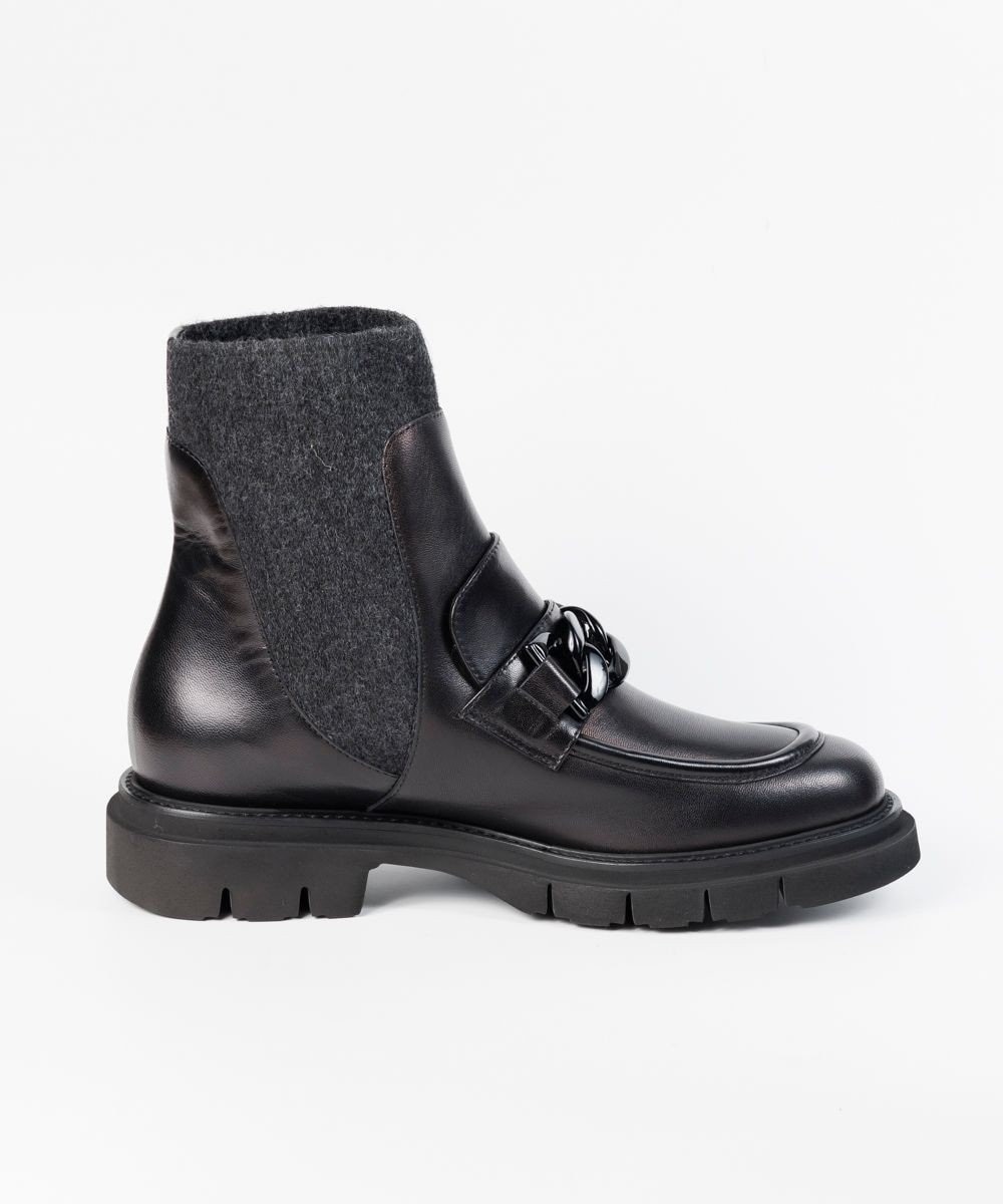 BONTRE 【LucaGrossi/ルカグロッシ】厚底チェーンショートブーツ/G890T-UA 