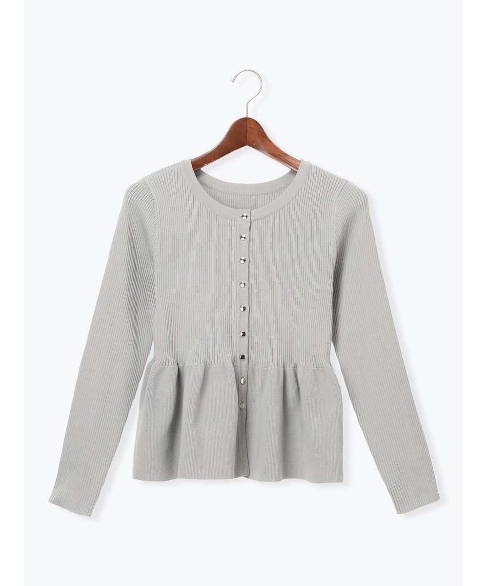 Te chichi 前後2WAYペプラムカーディガン 