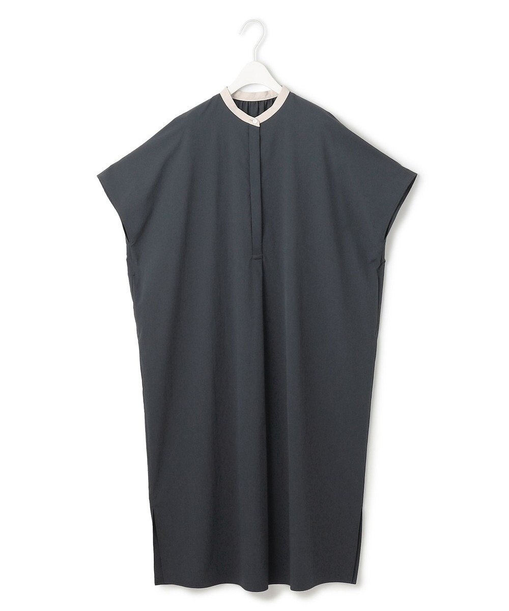 ICB L 【接触冷感・UVカット・洗える】RENUソフトタイプライター バンドカラーワンピース 