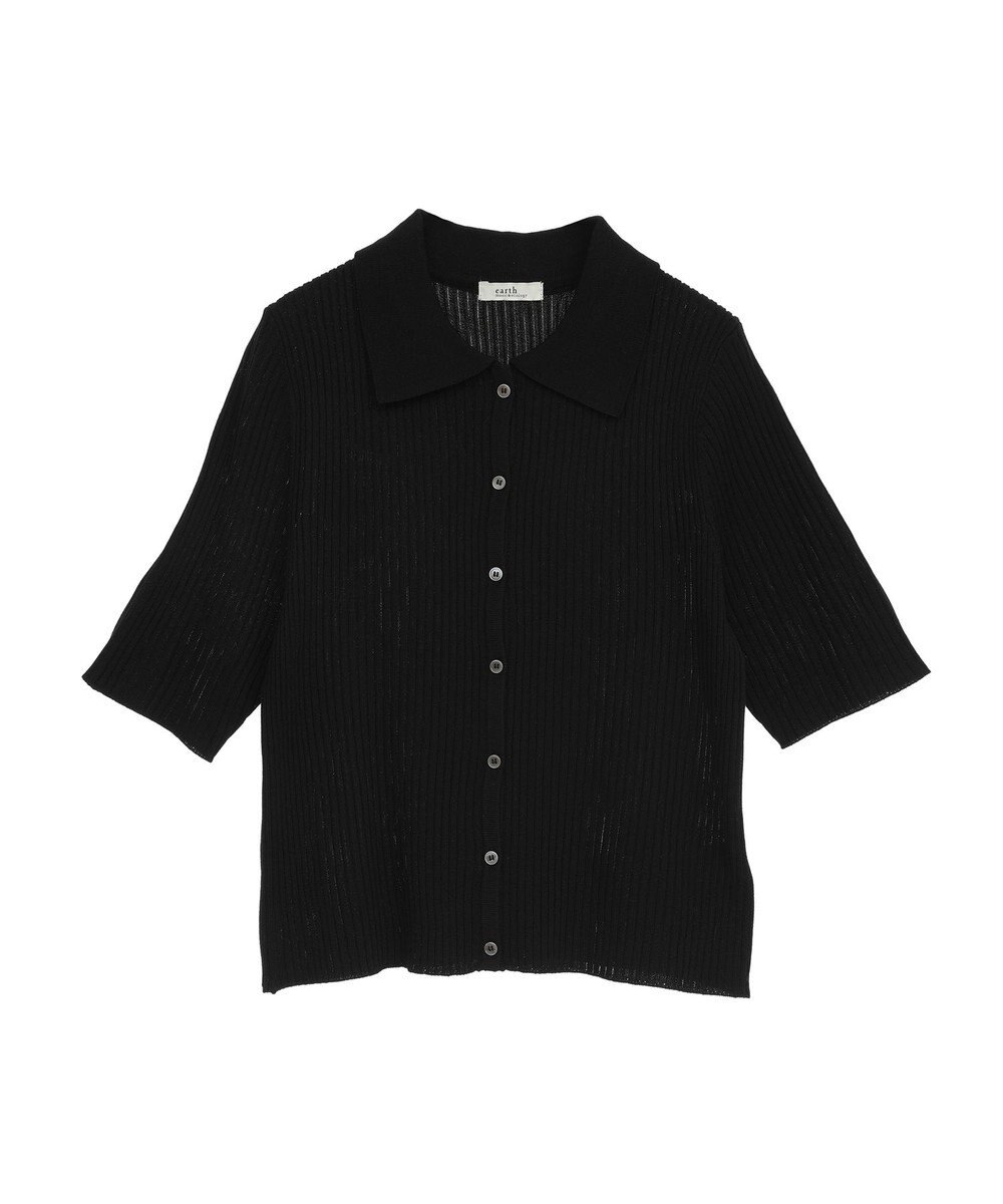 earth music&ecology 【予約】リブニットカーディガン 