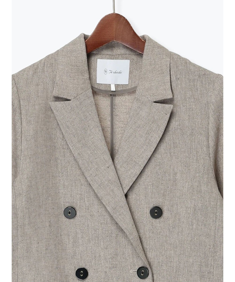 Te chichi リネンMIXロングスリーブジャケット 