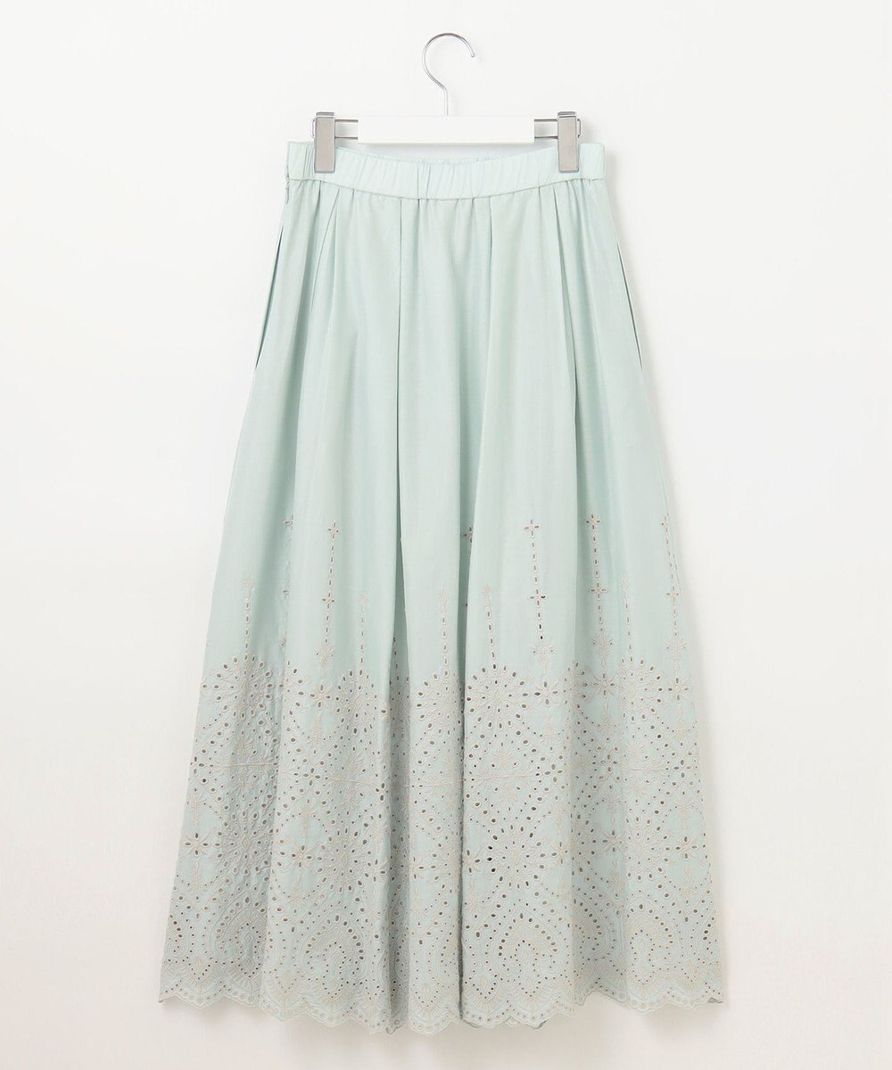 自由区 S 【カタログ掲載・洗える】エンブロイダリーローン スカート 