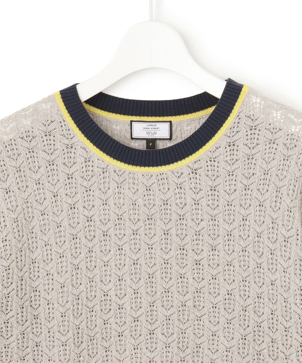 J.PRESS YORK STREET 【WOMEN】コットンベーシック ニットプルオーバー 