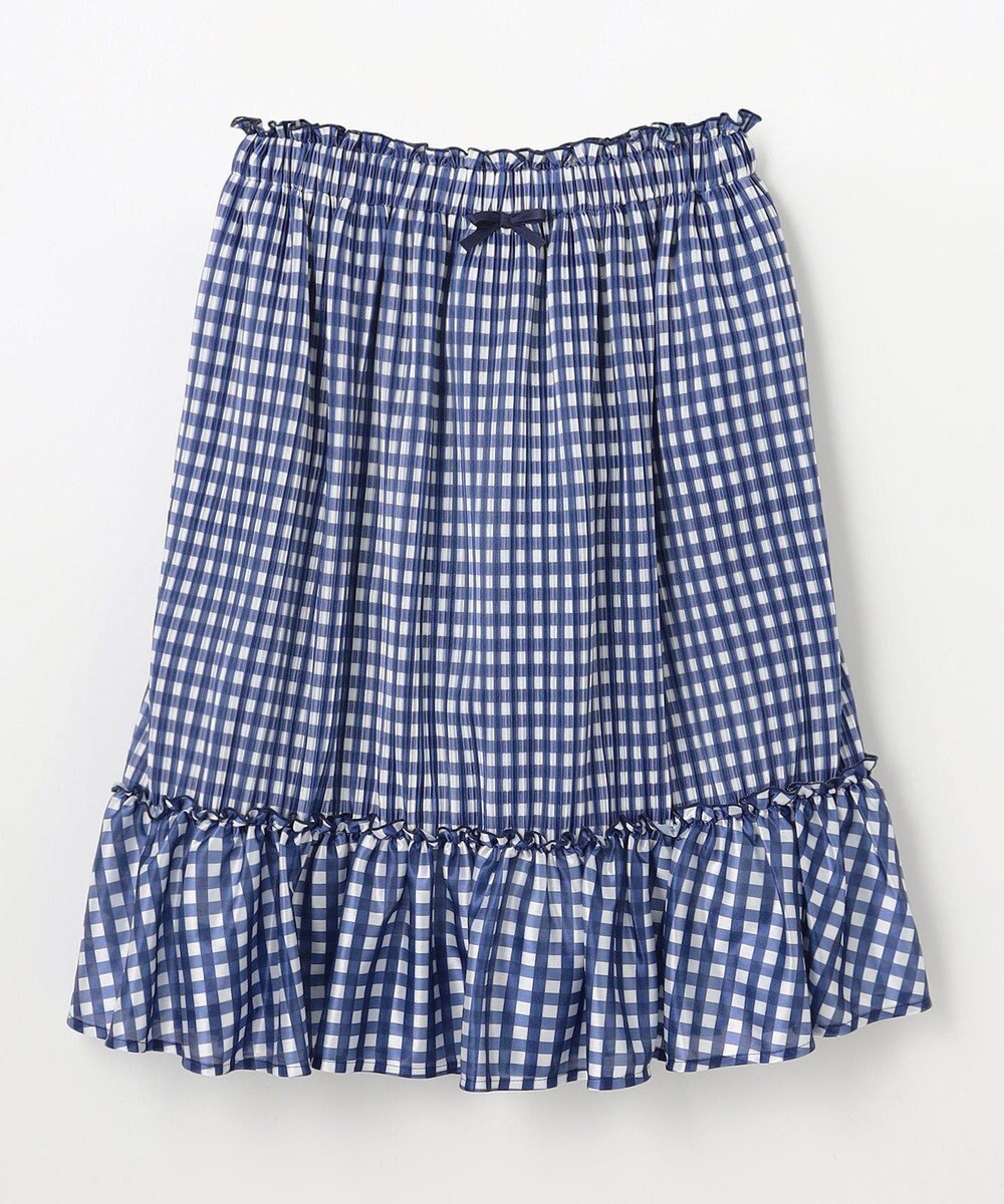 組曲 KIDS 【150-160㎝】ギンガムチェックプリーツ スカート 
