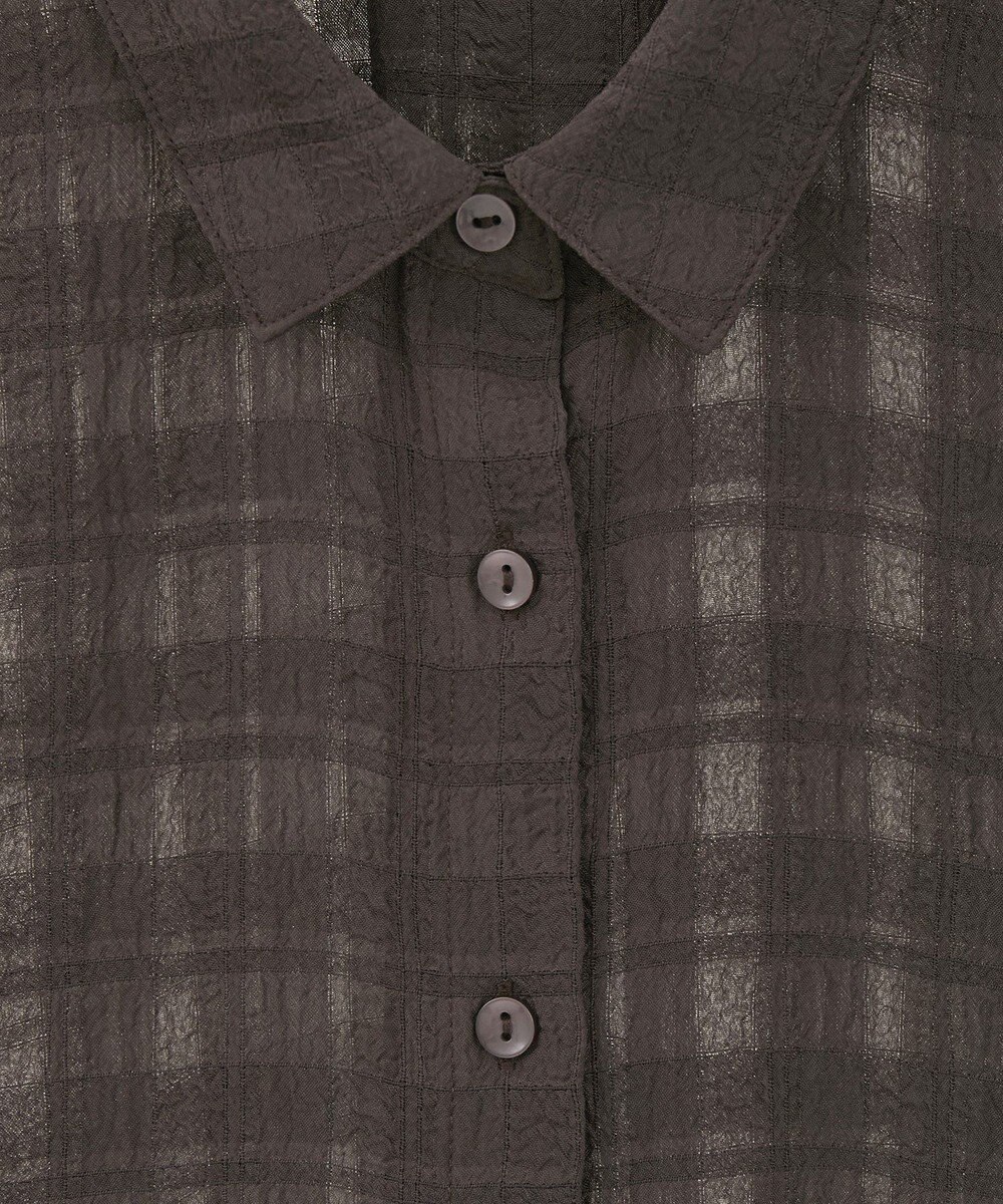 earth music&ecology シャドーチェックシャツ 