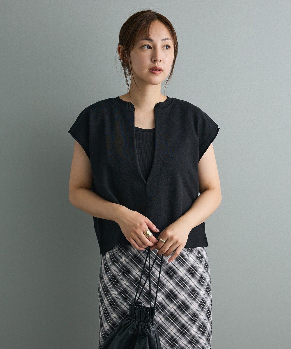 CRAFT STANDARD BOUTIQUE 裏毛深Ｖベスト 