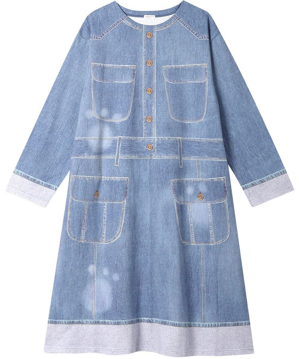 tsumori chisato SLEEP ツモリチサト ルームウエア ワンピース 長袖 綿100%(本体) ロング丈(ふくらはぎ付近) UNX557 /ワコール 