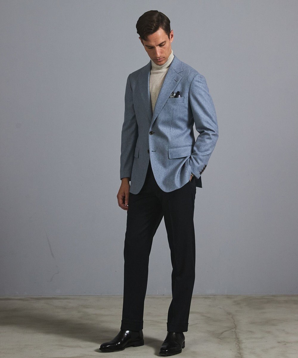 GOTAIRIKU 新色追加【一部ストレッチ】カシミヤブレンド 定番ツイードジャケット(25年モデル) 