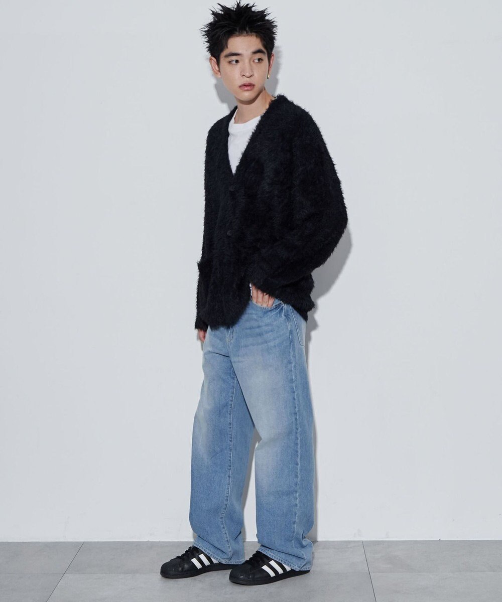 WEGO 【ユニセックス着用ITEM】フェザーカーディガン 