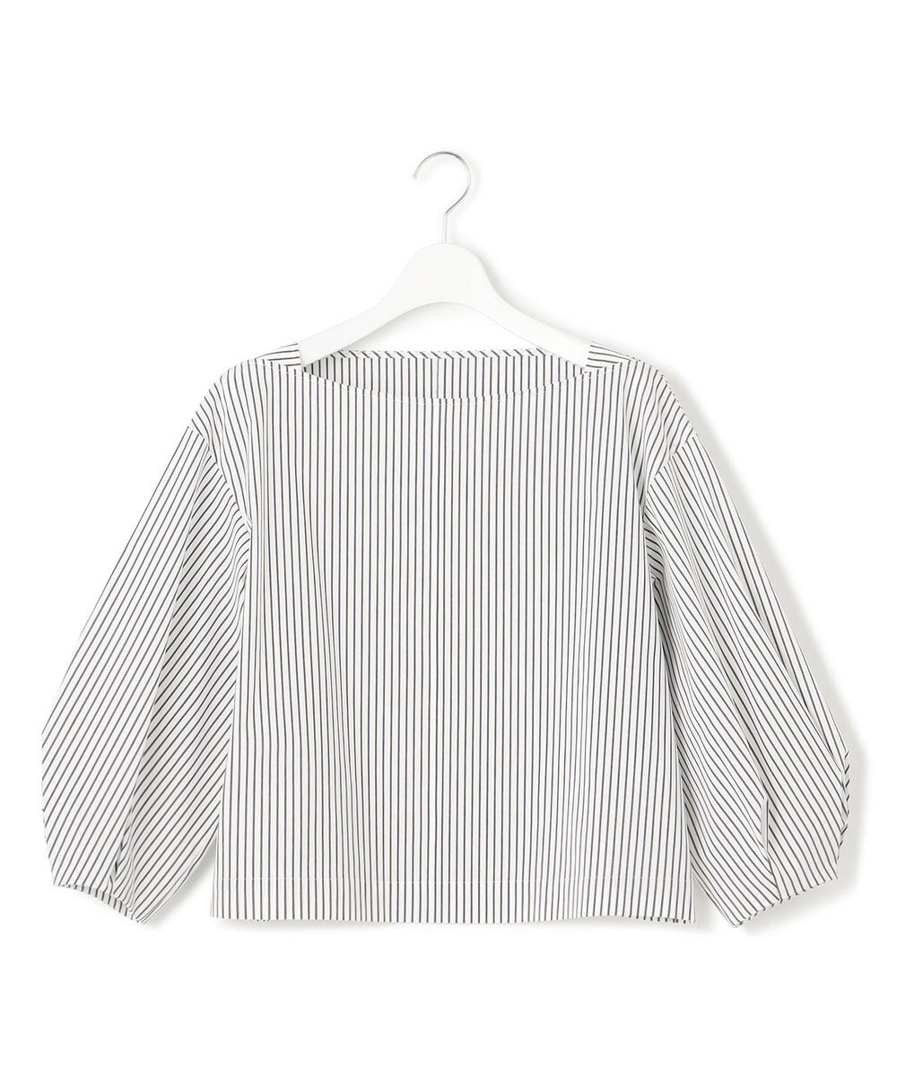 23区 【一部店舗限定/洗える】ハイカウントウェザーストレッチ ボートネック コンパクト ブラウス 