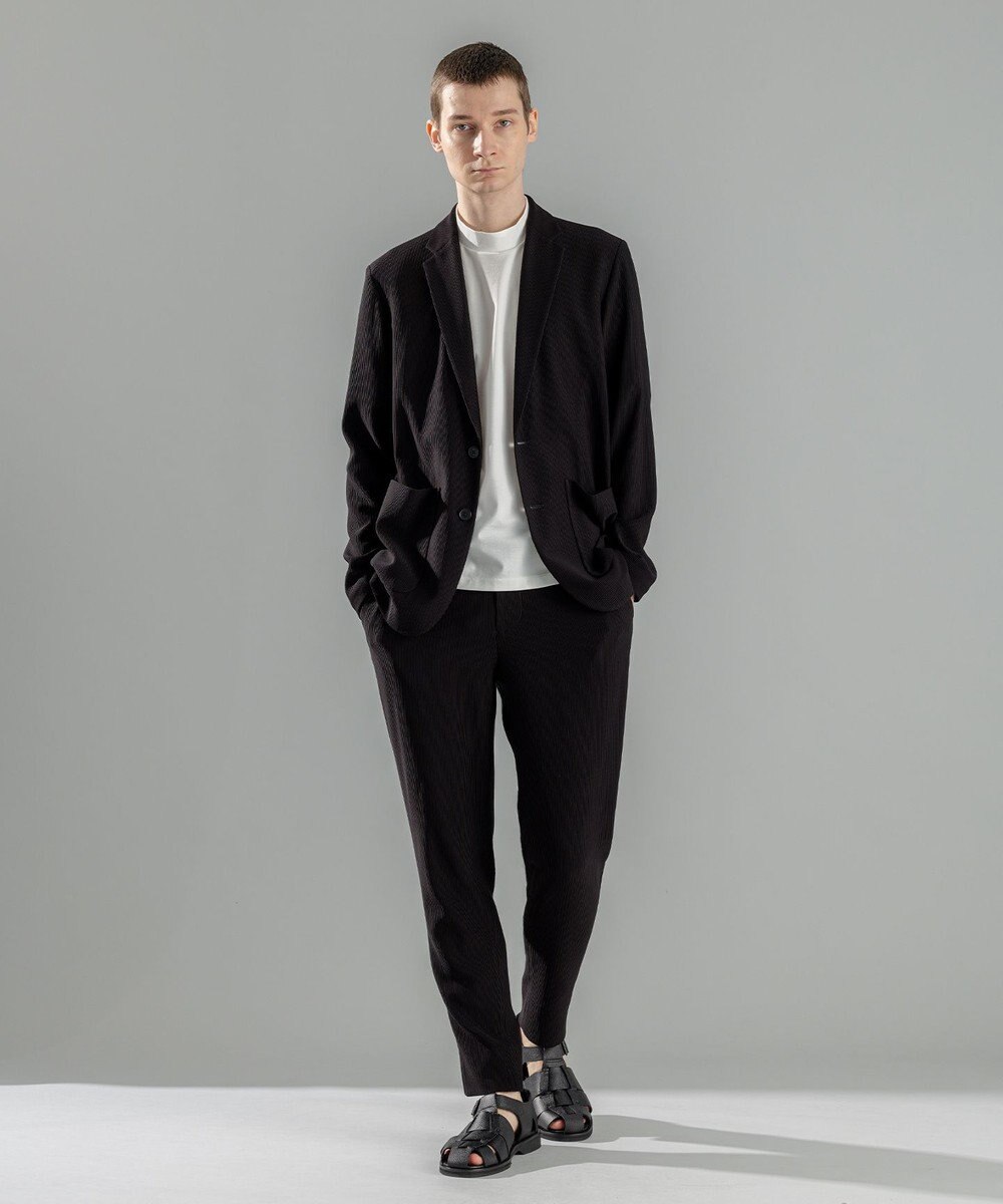 JOSEPH HOMME 【洗える/ストレッチ】ソフトプリーツストレッチ ドロスト付テーパードパンツ / PEGG CONVERTIBLE 