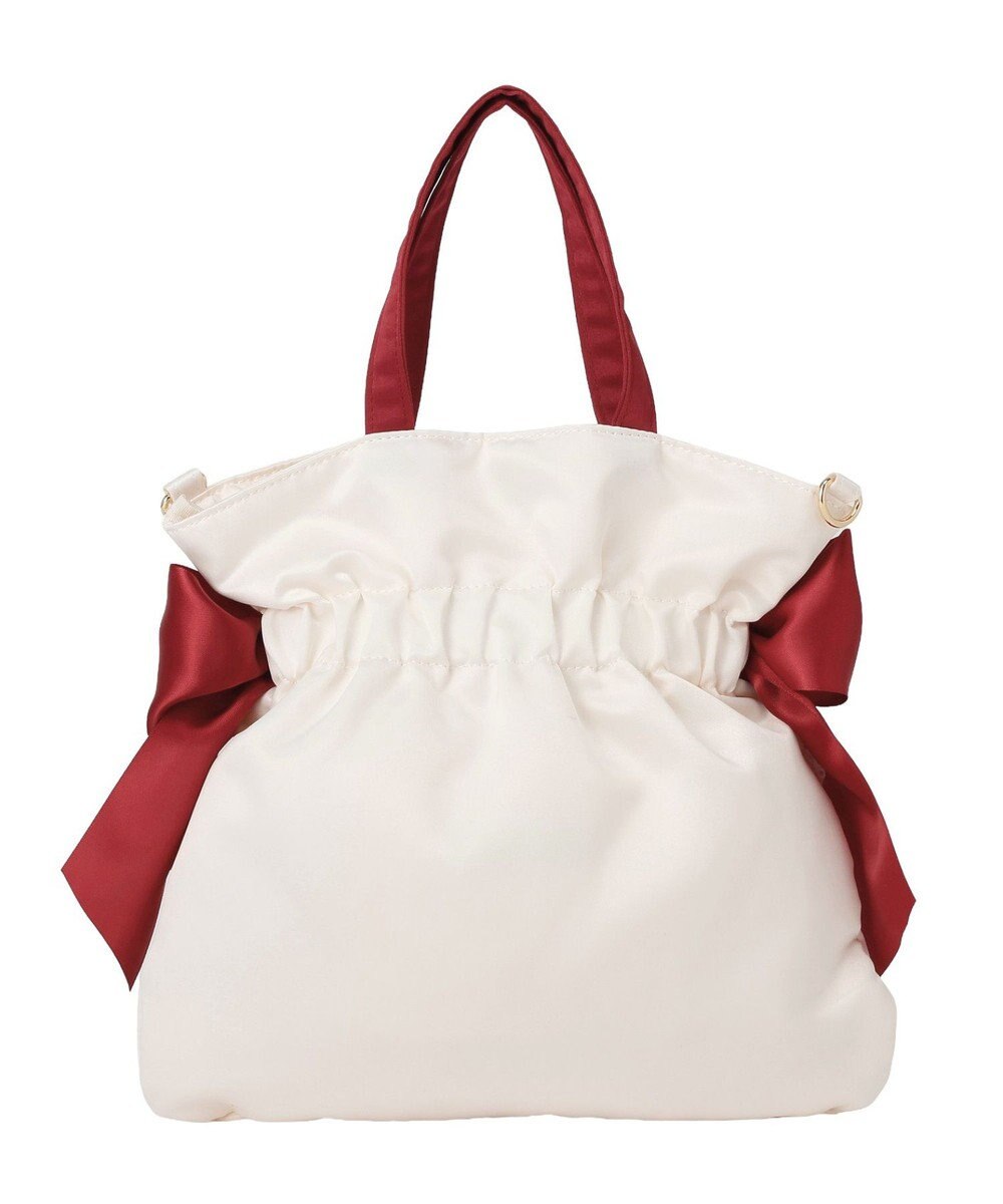 Maison de FLEUR ガトーフレーズダブルリボン2Wayトート 