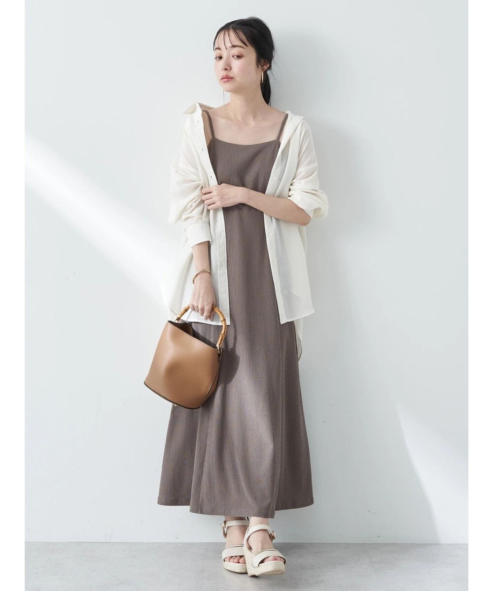 earth music&ecology ＳＥＴ２点　フリルショルダーツーピースワンピース 