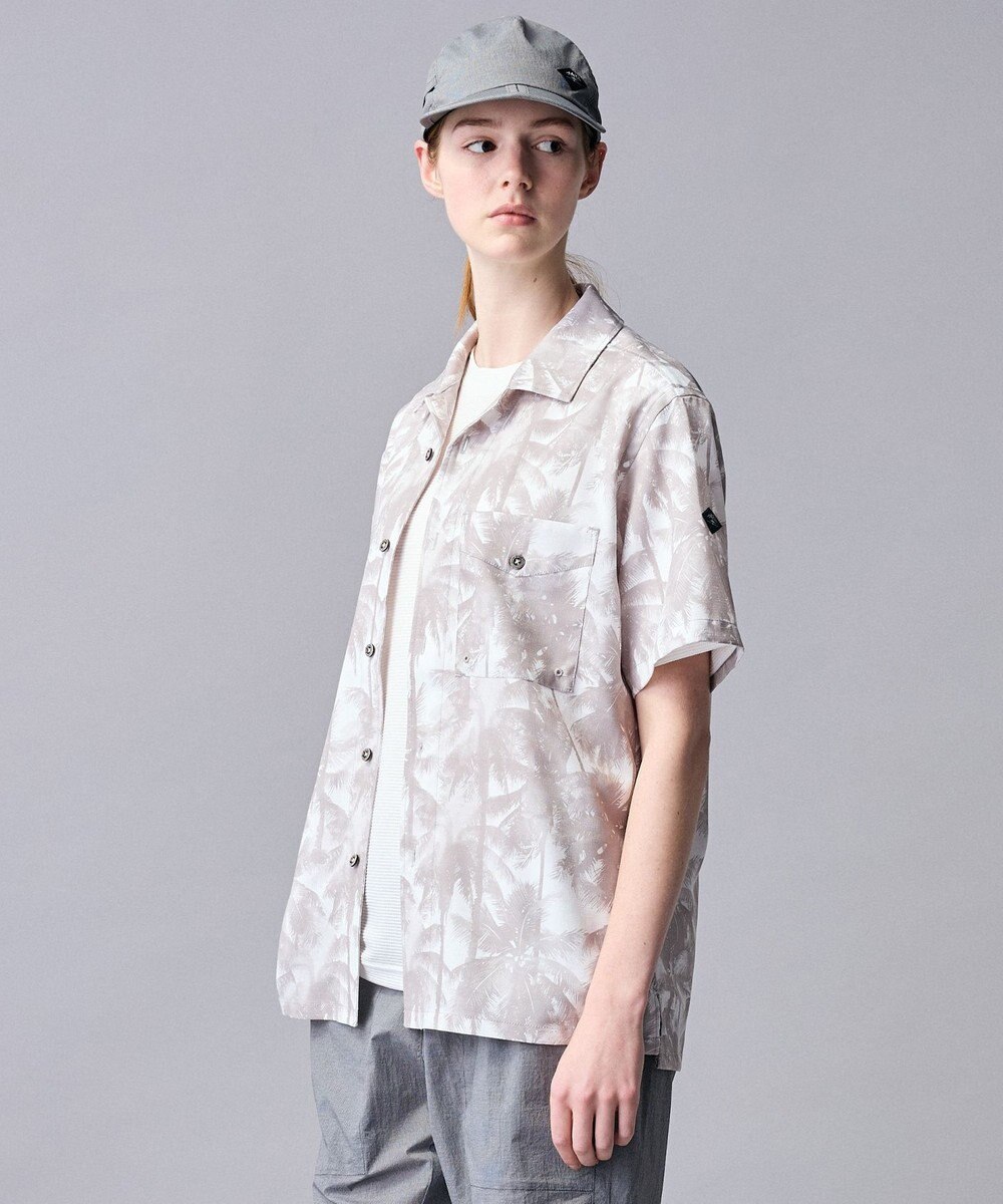 JOSEPH ABBOUD MOUNTAIN 【速乾/軽量/ストレッッチ】ライトスラブボタニカルプリント アウトドアシャツ 