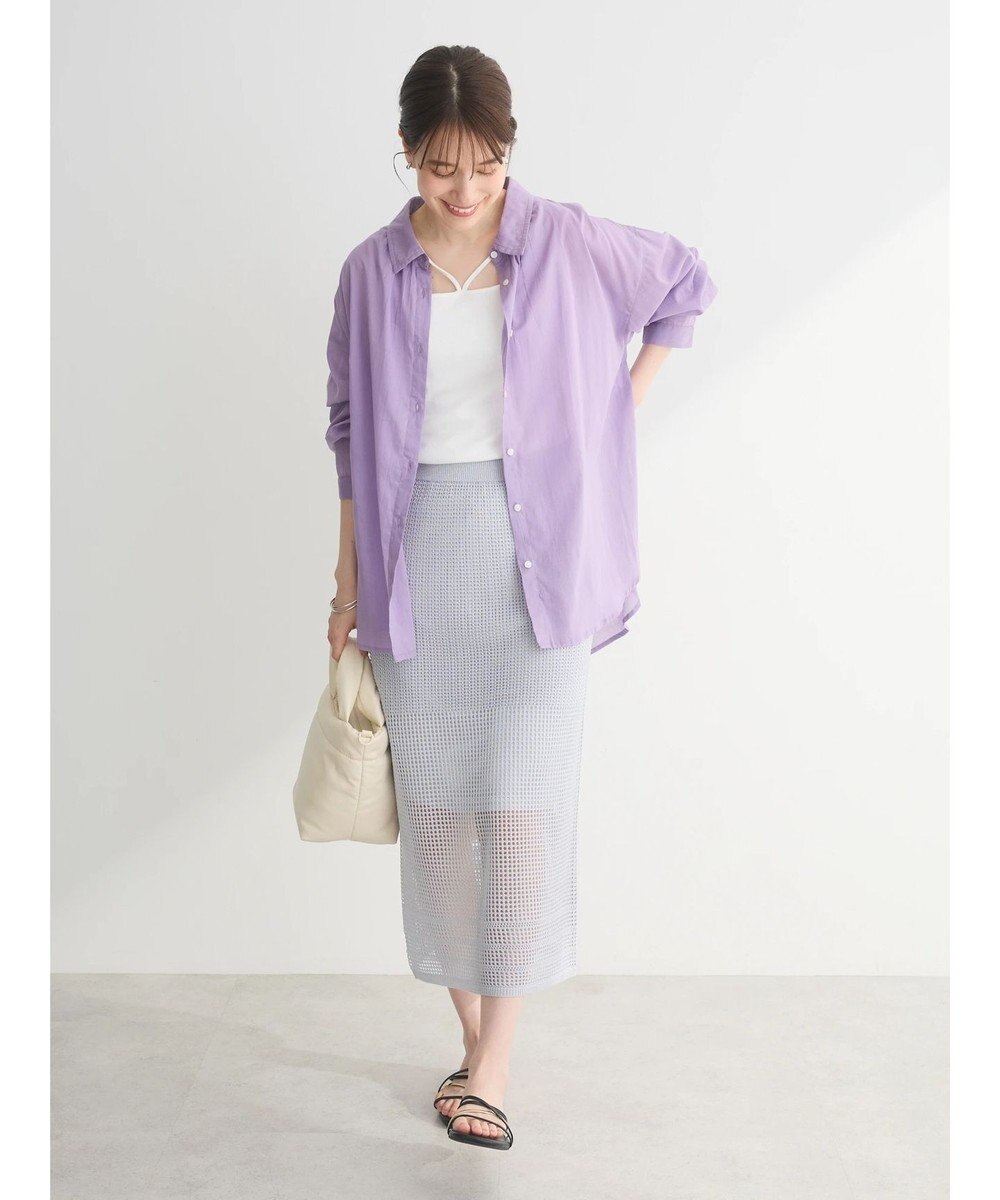 Green Parks インド綿 ボイルゆったりシャツ 