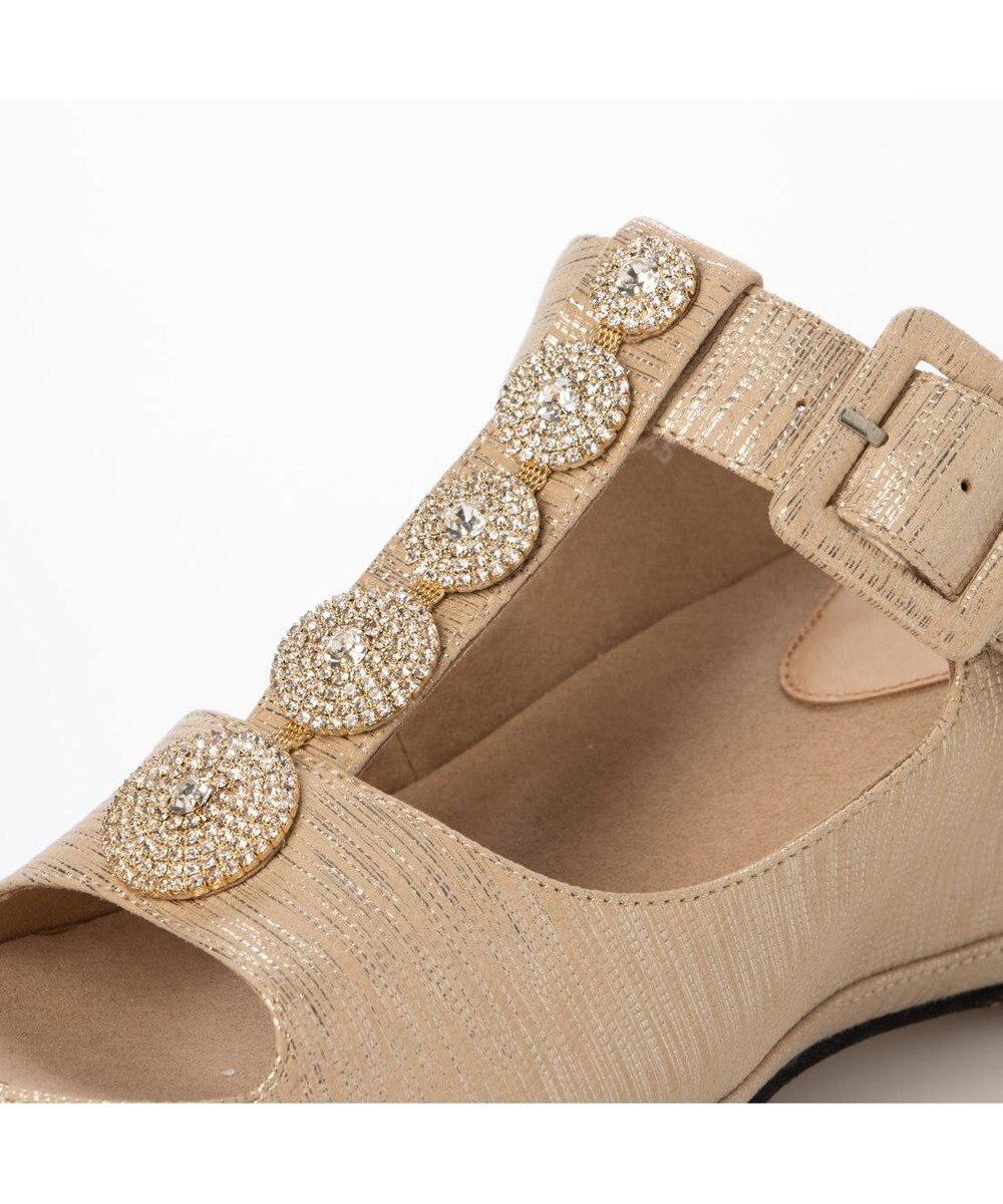 MODE ET JACOMO <D'ICI>ビジューモチーフTストラップサンダル 