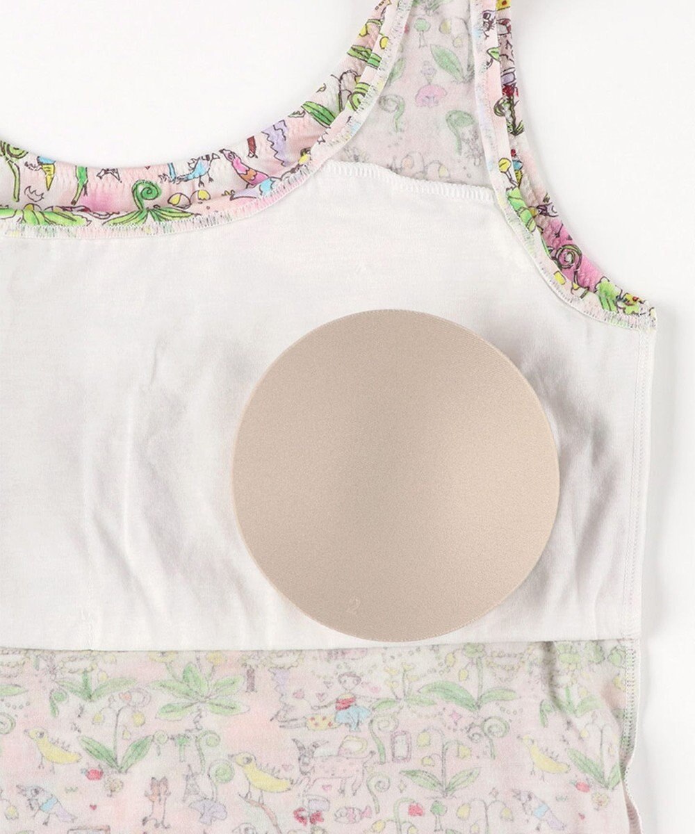 tsumori chisato SLEEP ツモリチサト インナー ノースリーブ タンクトップ ベア天竺素材(身生地) パッド付 レディース UCX410 /ワコール 