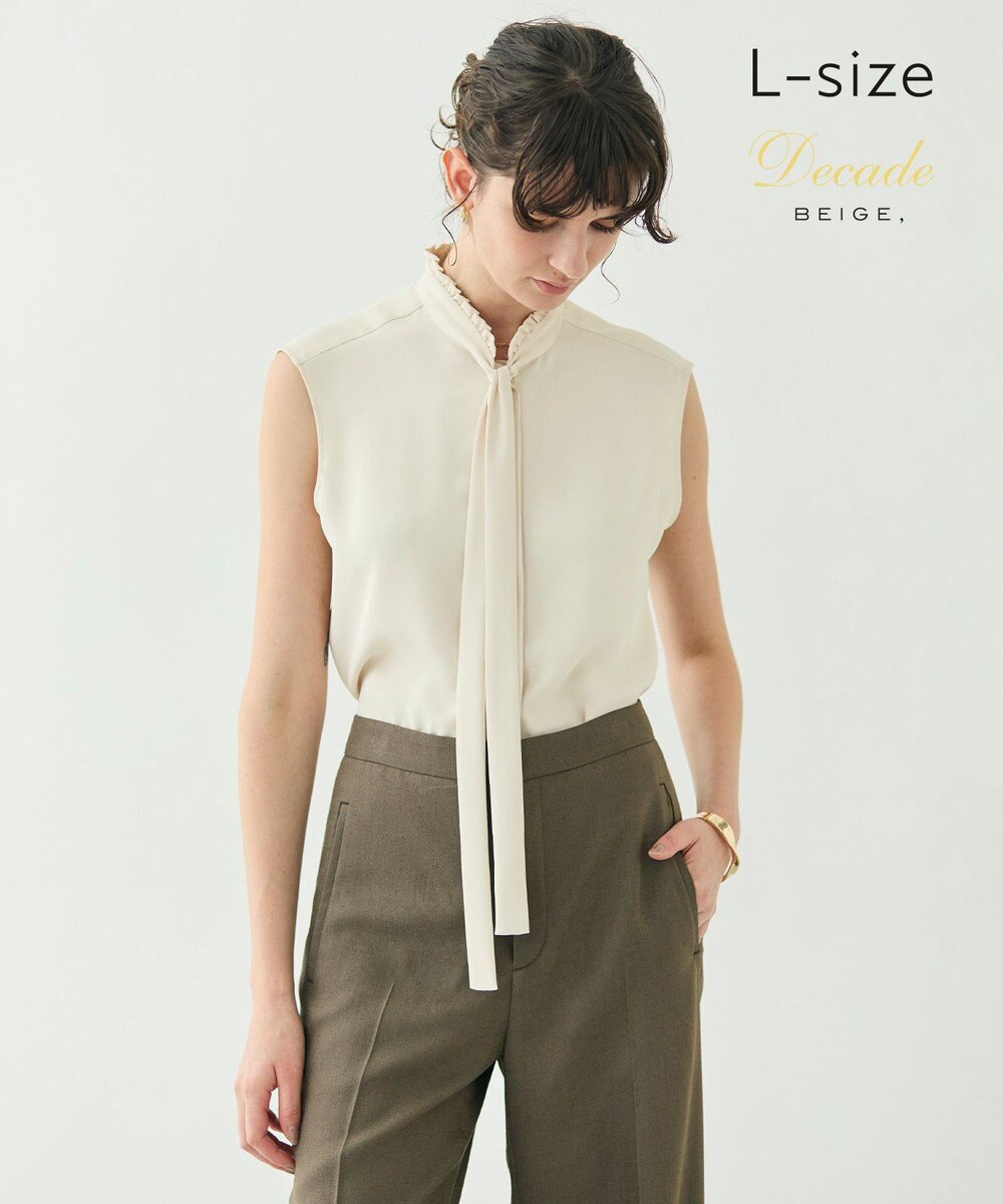 BEIGE， 【洗える・L-size】EVA / ボウタイブラウス 