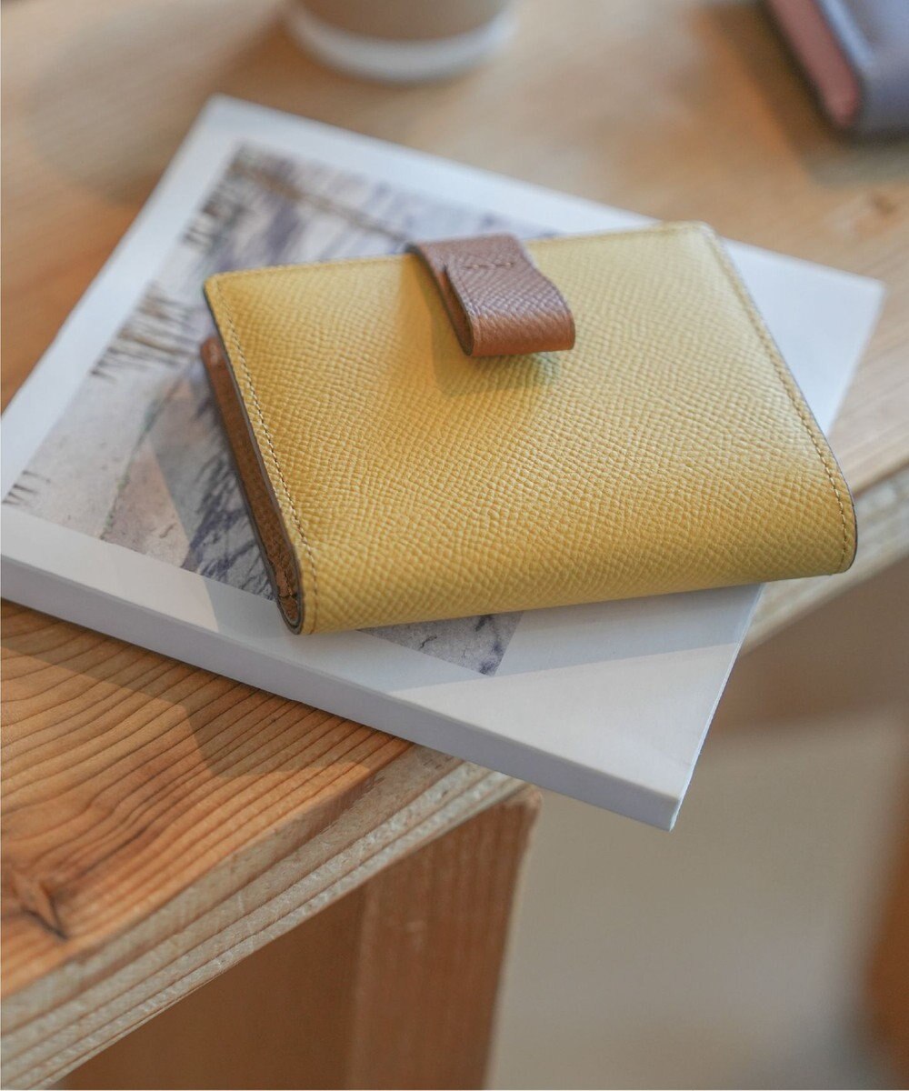 Atelier nuu 日本製 本革 バイカラーnoble 二つ折れウォレット 