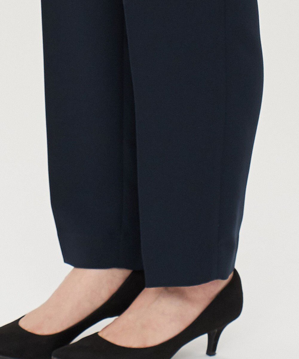 uncrave 【防シワ・洗濯機洗い可】ウォッシャブルダブルクロス テーパード パンツ 