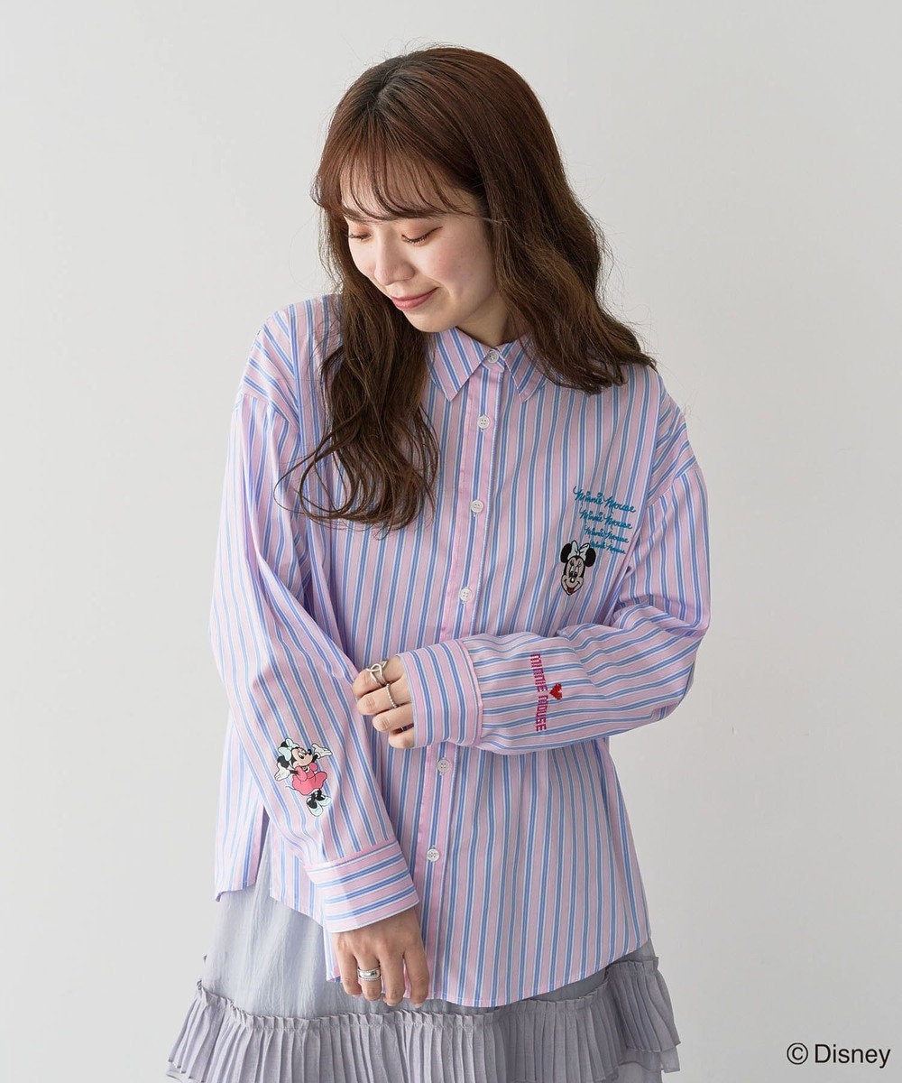 Green Parks ミッキー＆フレンズ／ストライプシャツ 