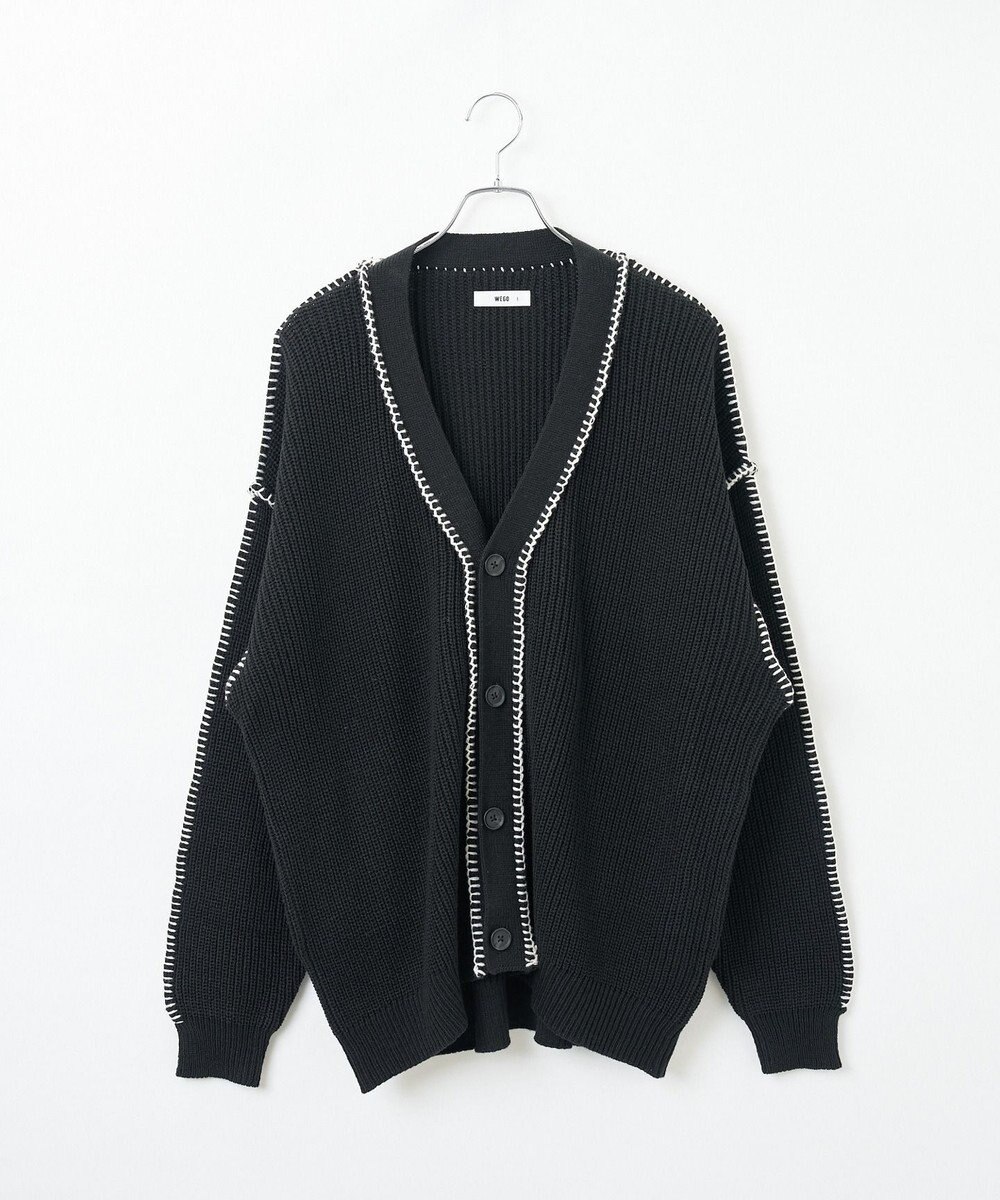 WEGO ハンドステッチカーディガン 