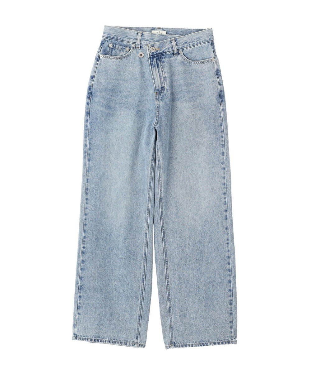 earth music&ecology ウエストアシメデニムパンツ 