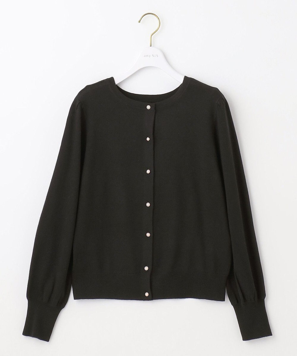 ANY SIS 【前後着用可能】2WAYパフスリーブ カーディガン 