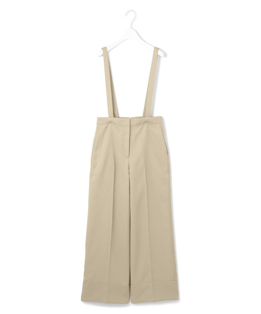 ICB L 【CLASSY.1月号掲載・2WAY・洗える】 クリアサテン ワイドストレートパンツ 