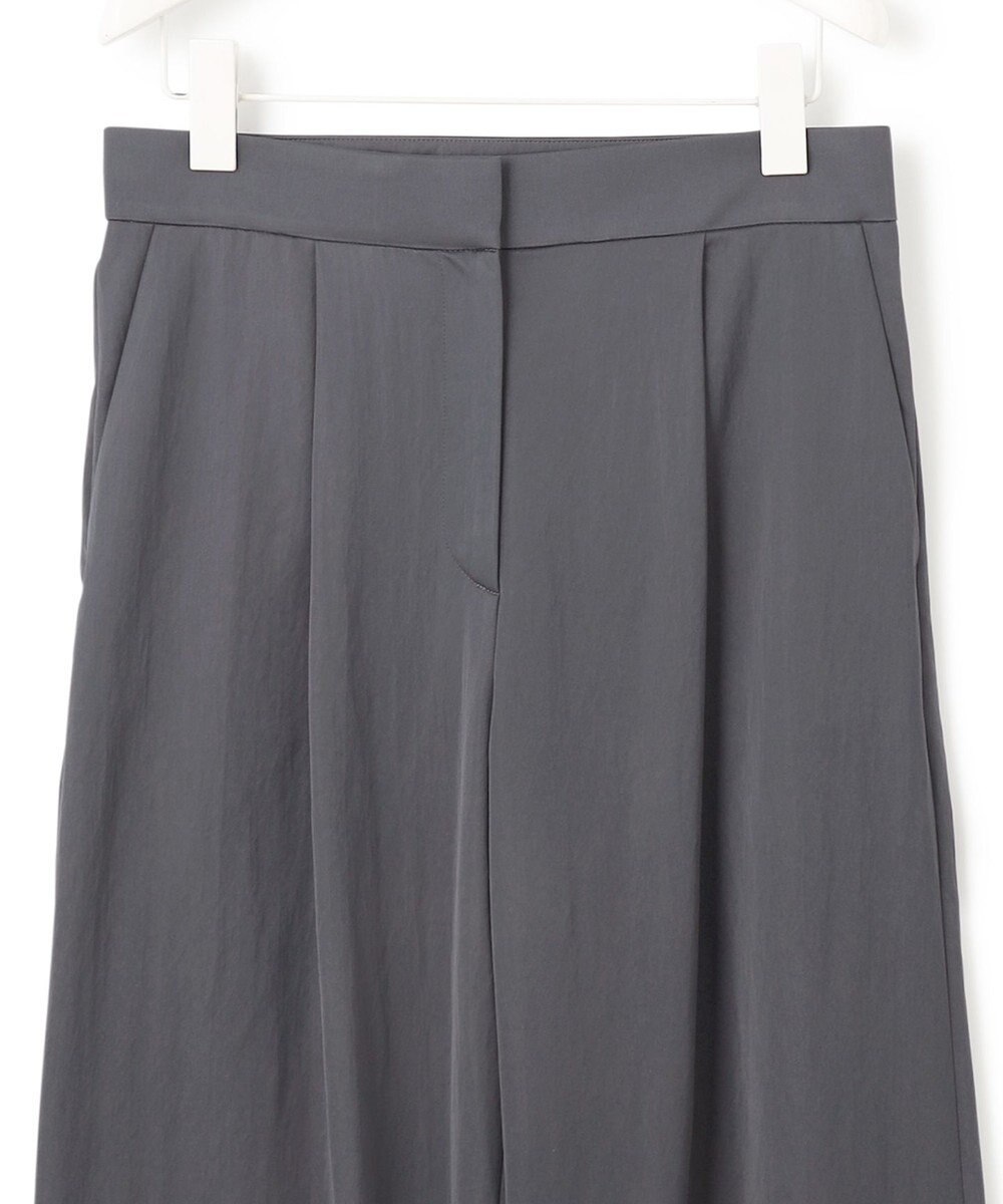 ICB 【接触冷感・UVケア・洗える】 ヴィスコースナイロンサテン ワイドパンツ 