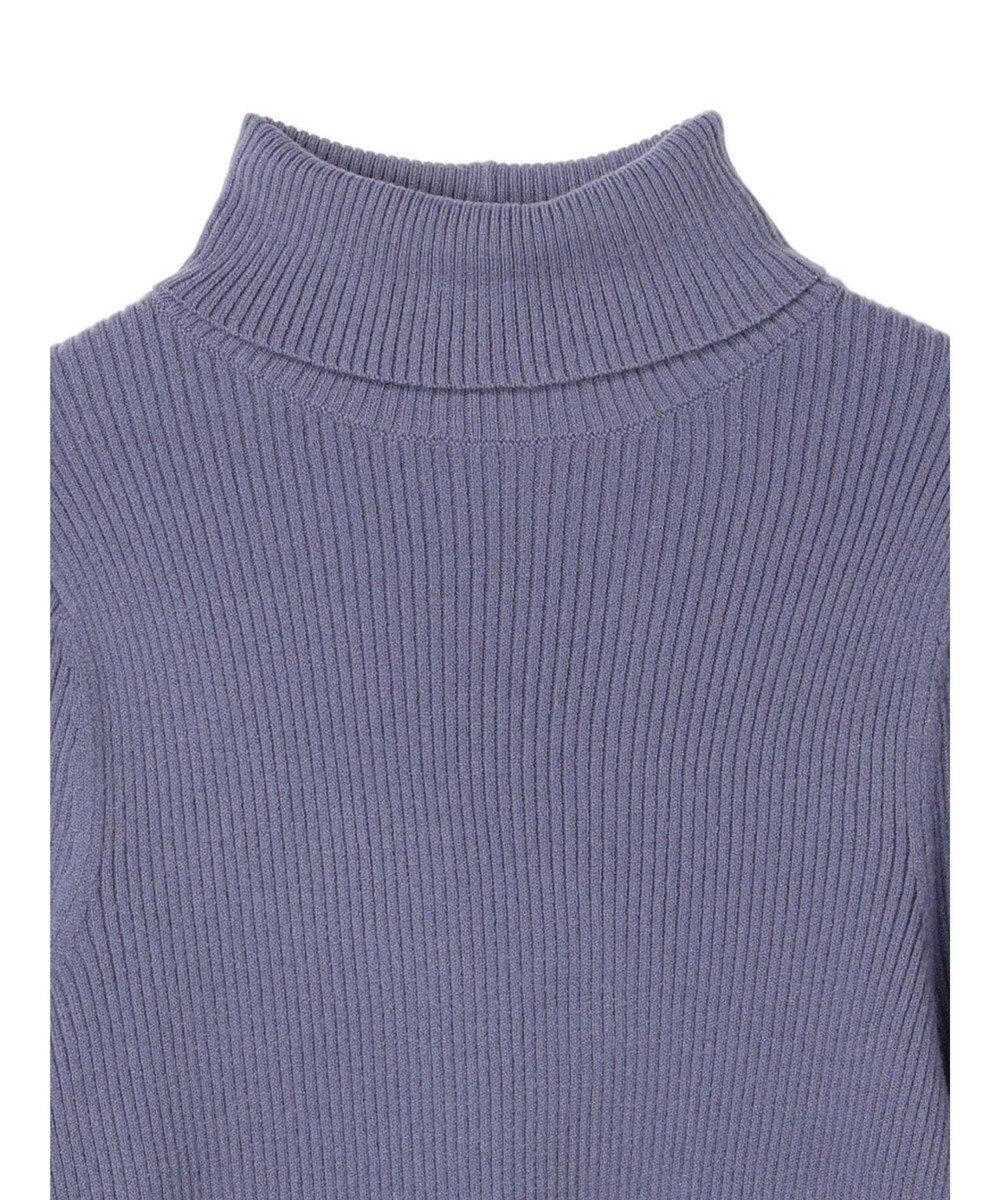 earth music&ecology やわらかタッチリブタートルネックプルオーバー 