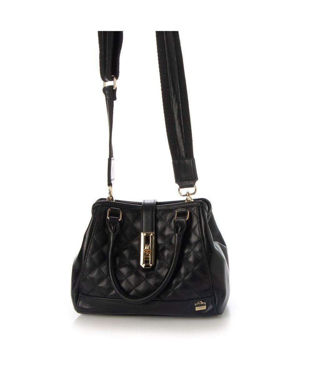 LA BAGAGERIE シープレザー キルトコンビ2WAYミニトート 