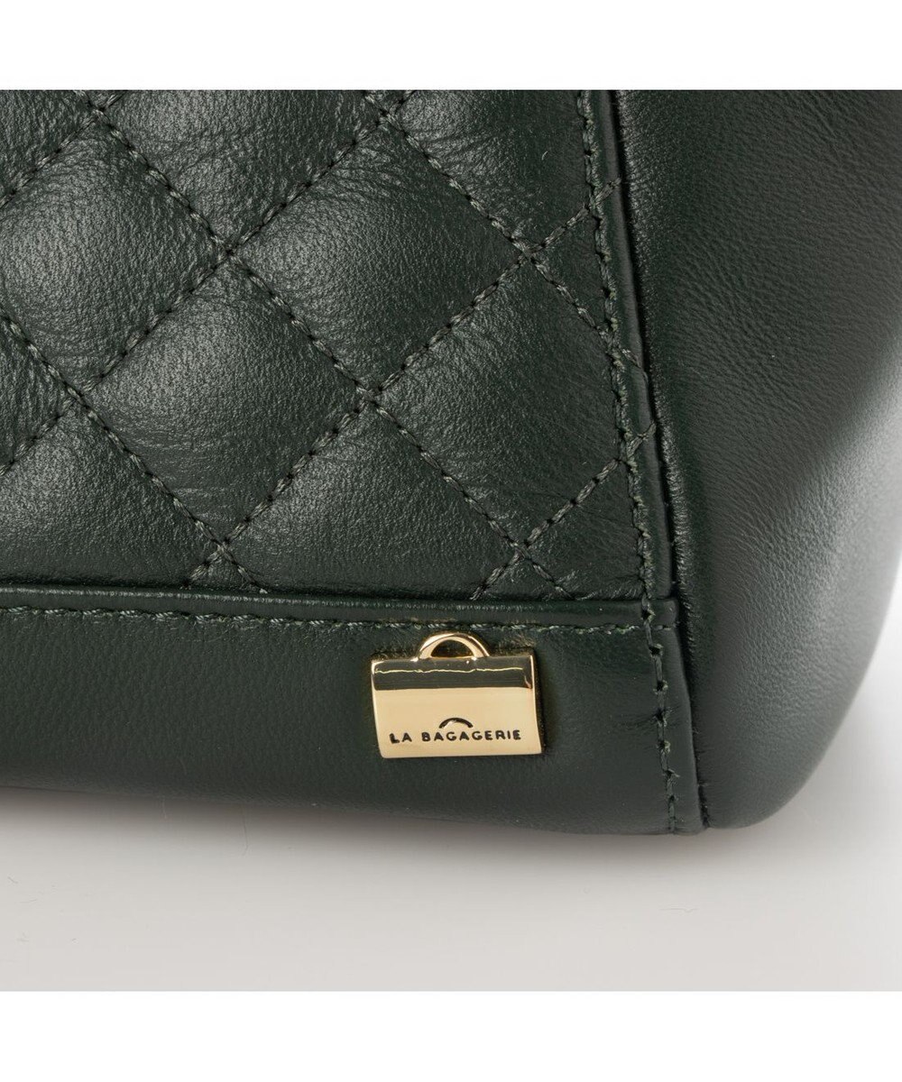 LA BAGAGERIE シープレザー キルトコンビ2WAYミニトート 