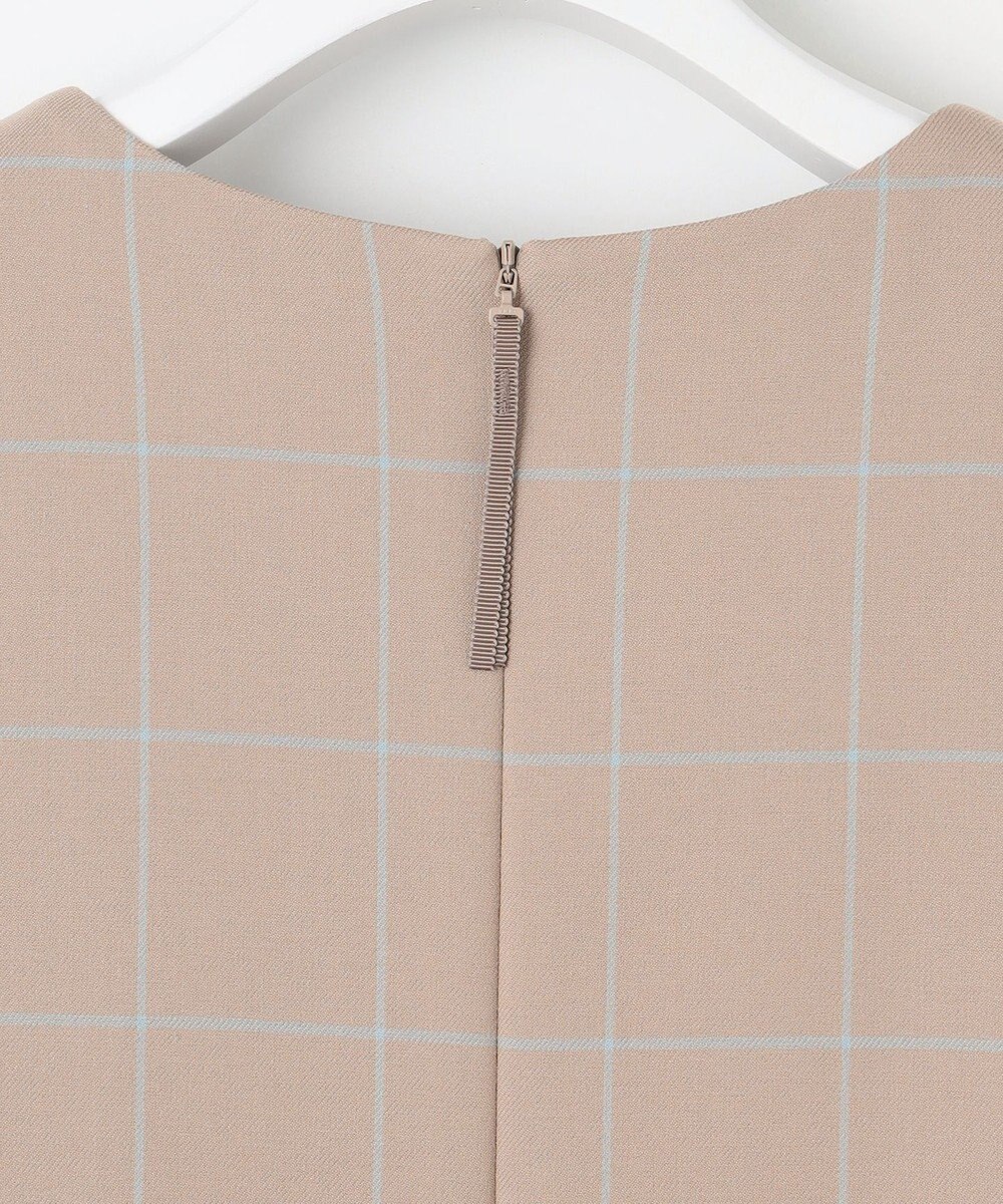 自由区 L 【洗える】ウィンドウペーンチェック ワンピース 