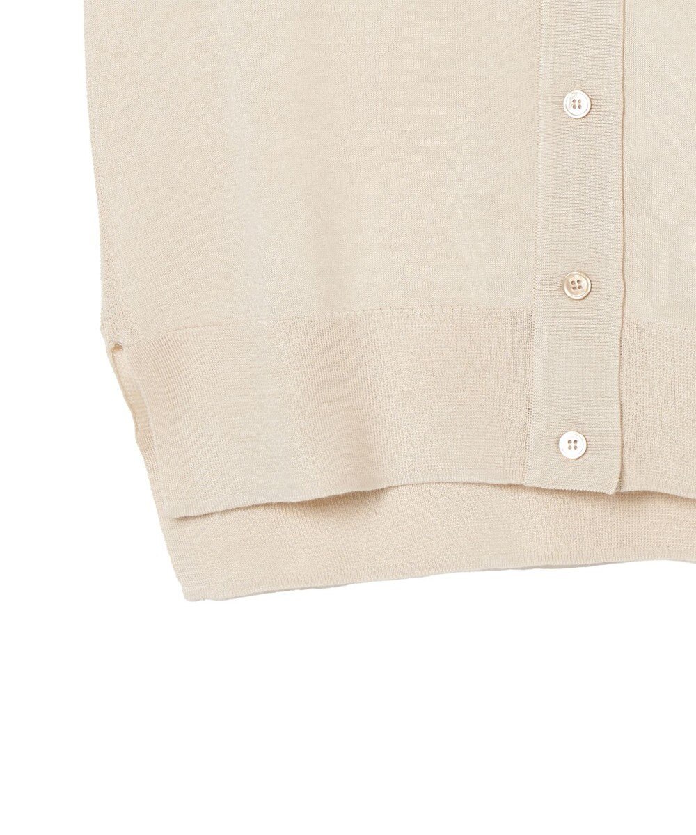 JOSEPH 【洗える】スーパーファインコットンシルク　ショートスリーブカーディガン 