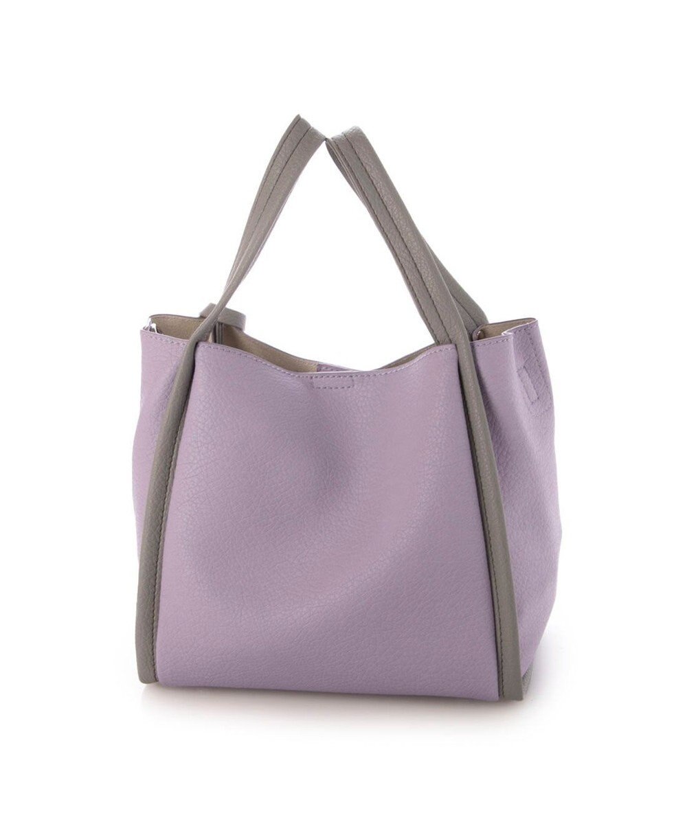 UNBILLION カシュカシュ cachecache / ミニショルダー付きソフトレザー調ミニトートバッグ 